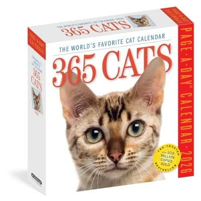 Image of 365 Cats Page A Day® Calendar 2026: The World&#039;s Favorite Cat