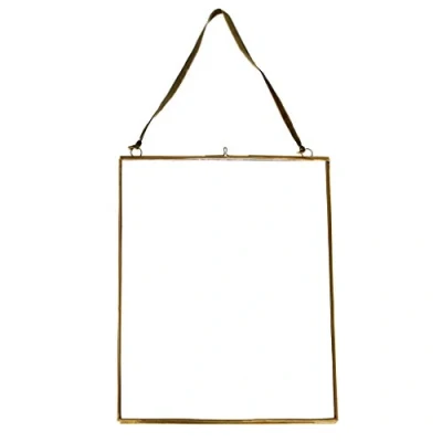 Image of Hanging Brass Photo Frame 25x20cm
