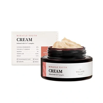 Image of [VILLAGE 11 FACTORY] MIRACLE YOUTH Cream (50 ml) Korean Skincare Rich with 0.1% Retinol &amp; Squalane Hydrates Firms Vegan Anti Aging Treatment 85% Natural Ingredients