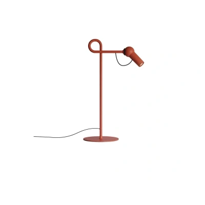 Image of Kundalini LED table lamp Bird, brick red, height 48 cm