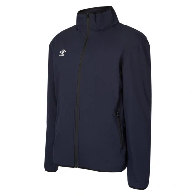 Image of Umbro Mens Club Essential Bonded Jacket (Dark Navy/White) Multicolour Size Medium