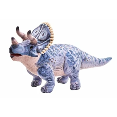 Image of Wild Republic Artist Collection, Dinosaur Triceratops, Gift for Kids, 15 inches, Plush Toy, Fill is Spun Recycled Water Bottles