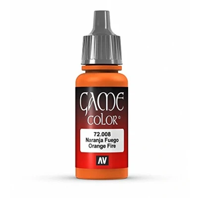 Image of Vallejo Game Color 17ml Arylic Paint Orange Fire