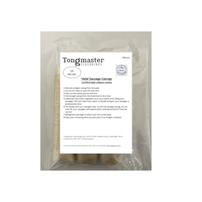 Image of 34mm Halal Edible Collagen Sausage Skins Casings 3 Pack 98ft Long Length (Each 120ft Will Fill Approximately 42lb/18kg)