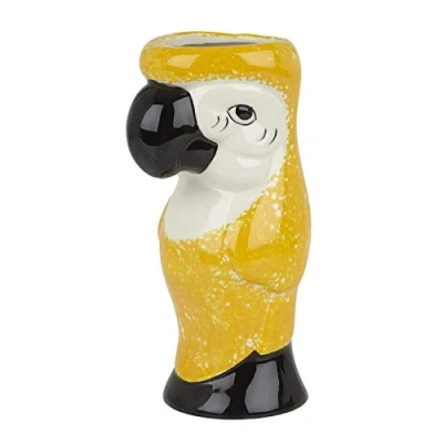 Image of We Can Source It Ltd Parrot Tiki Mug for Cocktails, Bars, and Restaurants Yellow Ceramic 750ml