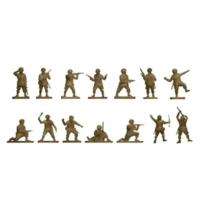 Image of Airfix Model Figures Set A00751V WWII US Paratroops Building Kit Accessories, Plastic Kits for Adults &amp; Children 8+, Includes 48 Unpainted Accessory Dioramas