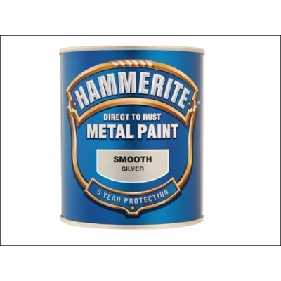Image of Hammerite 5092808 Direct to Rust Smooth Finish 750ml Silver