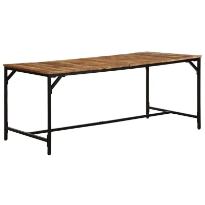 Image of vidaXL Dining Table 180x90x75 cm Solid Wood Rough Mango