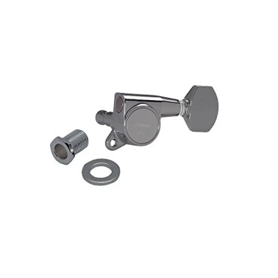 Image of Gotoh 381 Series 6 In Line with Straight Sided Mini Buttons Black Chrome (Cosmo)