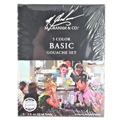 Image of M. Graham Tube Gouache Primary 5 Color Set