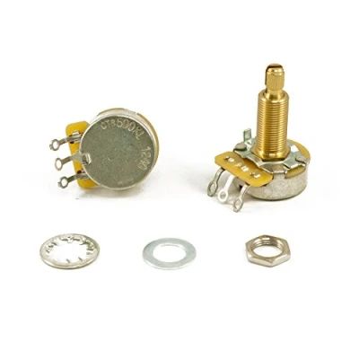 Image of CTS Guitar Pot, 500k Long Shaft Premium 450 Series with 9% Tolerance