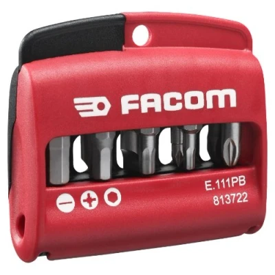 Image of Facom E.111PG Screwdriver Bits Set of 10 with Bit Holder