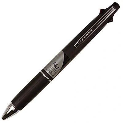 Image of uni JETSTREAM 4&amp;1 Red, Green, Blue, and Black 0.7mm Ballpoint Multi Pen 0.5mm Mechanical Pencil (Black)