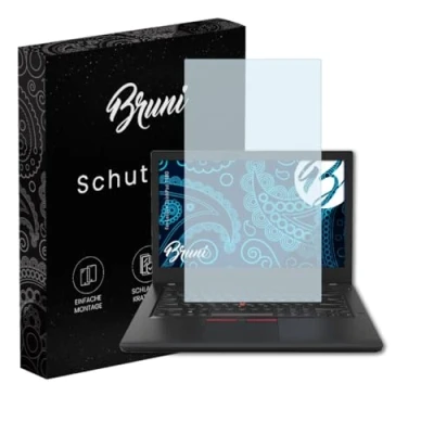 Image of Bruni Screen Protector compatible with Lenovo ThinkPad T480 Film, crystal clear Protective Film (2X)