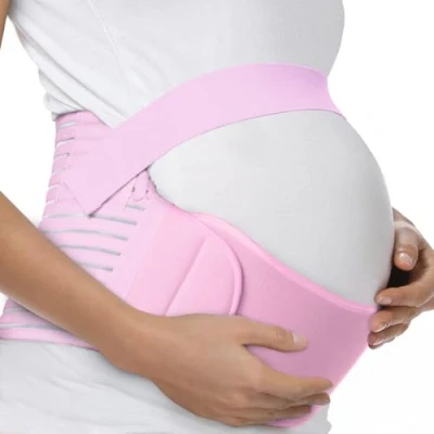 Image of FITTOO Maternity Support Belt Belly Band, 3 in 1 Pregnancy Back Brace Abdominal Binder Waist Support, Lightweight, Breathable and Adjustable Belt, S XXL Available