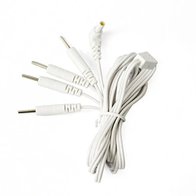 Image of KONMED 1 Pair Tens Lead Wires Jack 2.35mm Plug 2.0mm 4 Pin Connection