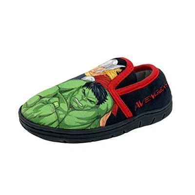 Image of Childrens Boys Superhero Character Slippers (uk_footwear_size_system, little_kid, numeric, medium, numeric_11)