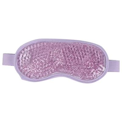 Image of Gel Bead Eye Masks, Hot Cold Compress Pack, Reusable Cooling Ice Pad Therapy for Stress Relief, Migraine, Puffiness, Dry Eyes, Dark Circles(Purple)
