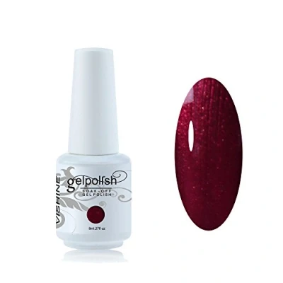 Image of Vishine Nail Salon UV Manicure Polish Soak Off Gel Art 8ml Pearl Maroon #636