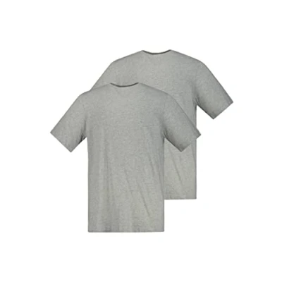 Image of JP 1880 Men&#039;s T Shirts, 2er Pack Shirts Grey Melange 3XL