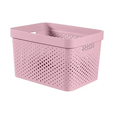 Image of CURVER Infinity Box, 35.5 x 26.2 21.9 cm, Recycled Plastic, Pink, 17L
