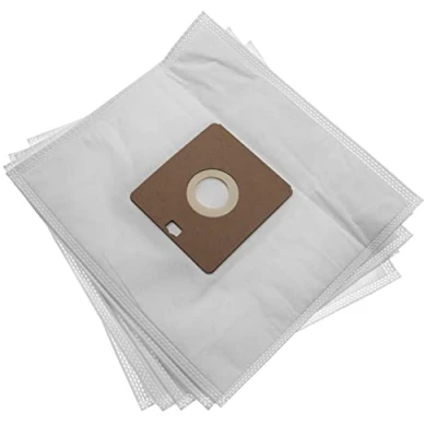 Image of vhbw 5x Vacuum Cleaner Bag compatible with Severin BC 7046, 7055, 7056 Cleaner, Microfleece, 24.7 cm x 27 cm, White