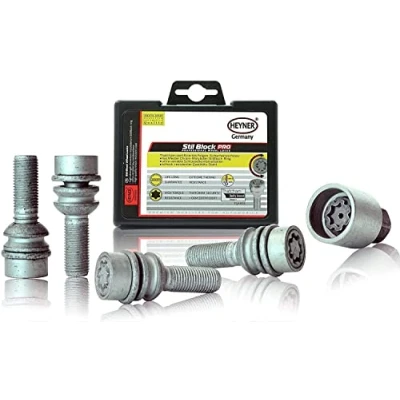 Image of Heyner Germany Stil Block PRO Locking Wheel Bolts Fits VW Crafter 2017 onwards M14x1.5 Set 4 Locks Thatcham Quality Assured 299/5