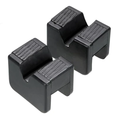 Image of Skelang 2 Pcs Jack Stand Pad, Axle Stand, Universal Slotted Protector Pad for Pinch Welds