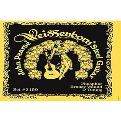 Image of John Pearse Strings® 3150H For Weissenborn® Steel Guitar Phosphor Bronze D Tuning