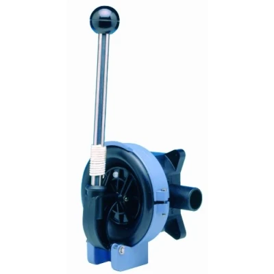 Image of Whale BP4402 Gusher Titan Manual Bilge Pump, On Deck, up to 28 GPM Flow Rate, 1 ½ Inch Hose Connections, for Boats Over 40 Feet, Black/Blue, One Size