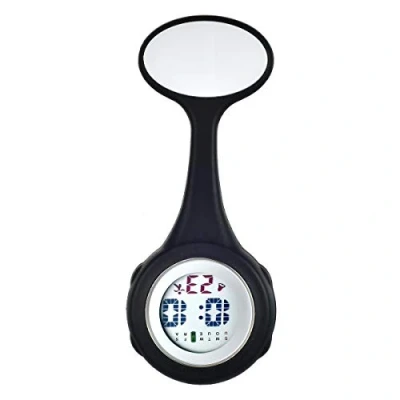 Image of Avaner Digital Nurse Watch, Silicone Fob Pin on Brooch Lapel Hanging Pocket Watch with Detachable Case