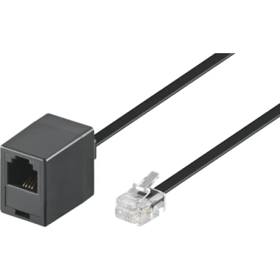 Image of Goobay Modular Extension Cable RJ11 / RJ14 Male Jack (6P4C) to Female