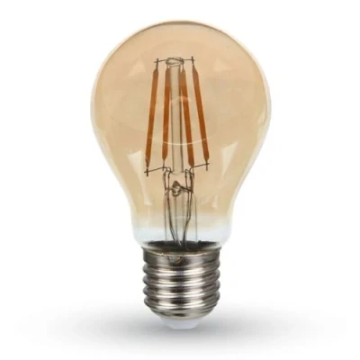 Image of V TAC LED Bulb 4W E27 Filament Amber Cover Warm White