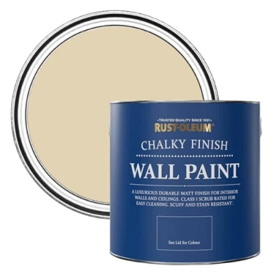 Image of Rust Oleum Beige Matt Emulsion Wall Paint Sandhaven 2.5L