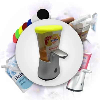 Image of R Satz Shop Lid for Sagrotan No Touch Soap Dispenser Closure Cap Refill Choice of Colours (Yellow)