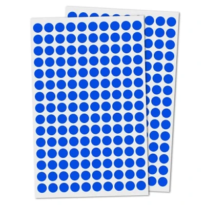 Image of 3,000 Pack, 10mm Round Dot Stickers Sticky Labels Blue