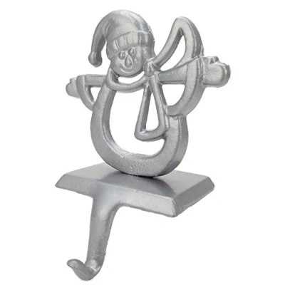 Image of Christmas Concepts® Silver Snowman Stocking Hanger