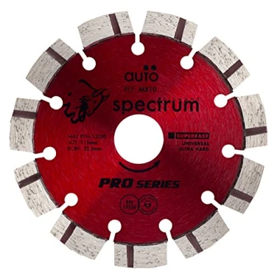 Image of OX MX10 115/22 Spectrum Pro Laser Turbo Universal Diamond Blade, Red, mm