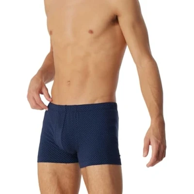 Image of Schiesser Men&#039;s Underwear Shorts, Soft and Comfortable, Without Elastic Waistband, Organic, Casual Cotton, Dark Blue_180504, L