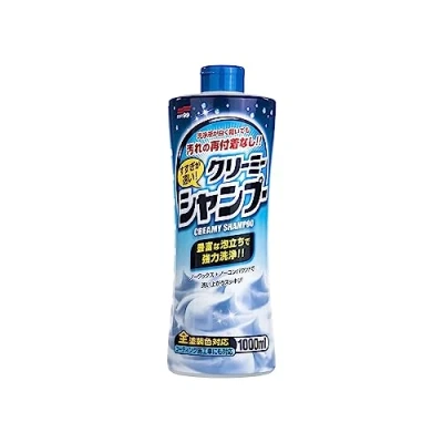 Image of SOFT99 Neutral Creamy Sahmpoo , 1000ml High Foaming Shampoo For Pre wash and Wash, Car Cleaning All Bodyworks, Streak Free Finish