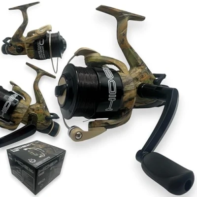 Image of Lineaeffe Vigor Hide 60 Free Spool Carp Runner Coarse Fishing Reel 1BB Camo