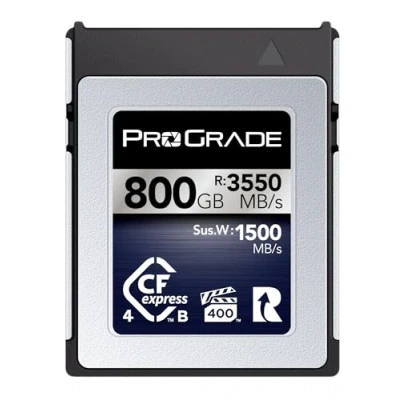 Image of ProGrade Digital Memory Card CFexpress 4.0 Type B for Cameras Optimized Express Transfer of Files &amp; Large Storage 800GB Iridium Series