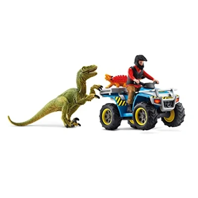 Image of Schleich 41466 Quad escape from Velociraptor Dinosaurs