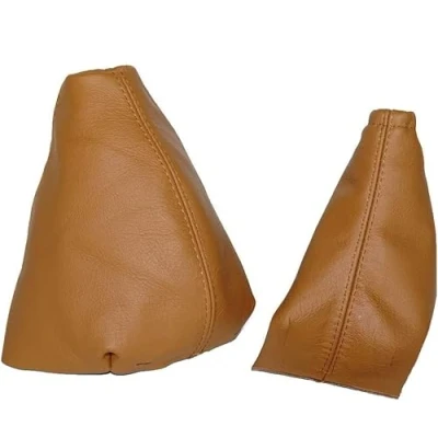 Image of The Tuning Shop Gear &amp; Handbrake Gaiter Tan Leather