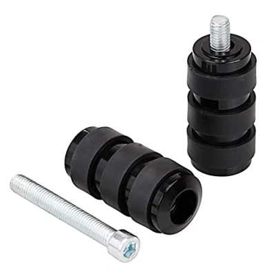 Image of Bid4ze 2x Black Billet Aluminum Rubber Heel Toe Shifter Shift Peg For Harley Sportster Dyna Touring Softail