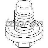 Image of 11131487219, 11137513050, 1487219, 7513050 Drain Plug TOPRAN 501 474 M 14 13