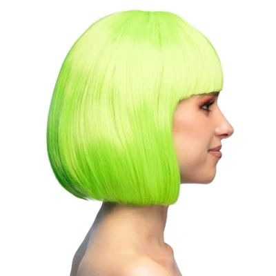 Image of Boland 85894 BOL85894 Cabaret Women&#039;s Wig, Lime Green, Standard, One Size