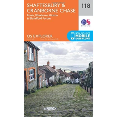 Image of Explorer 118 Shaftesbury &amp; Cranborne Chase Map With Digital Version