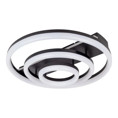 Image of Näve LED ceiling light CCT, three rings, remote control