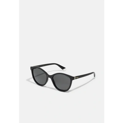 Image of Polaroid Woman PLD 4133/S/X 807/M9 Sunglasses Plastic Black Grey Round Polarized